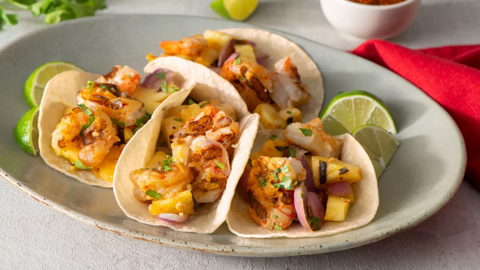 Shrimp Tacos Al Pastor