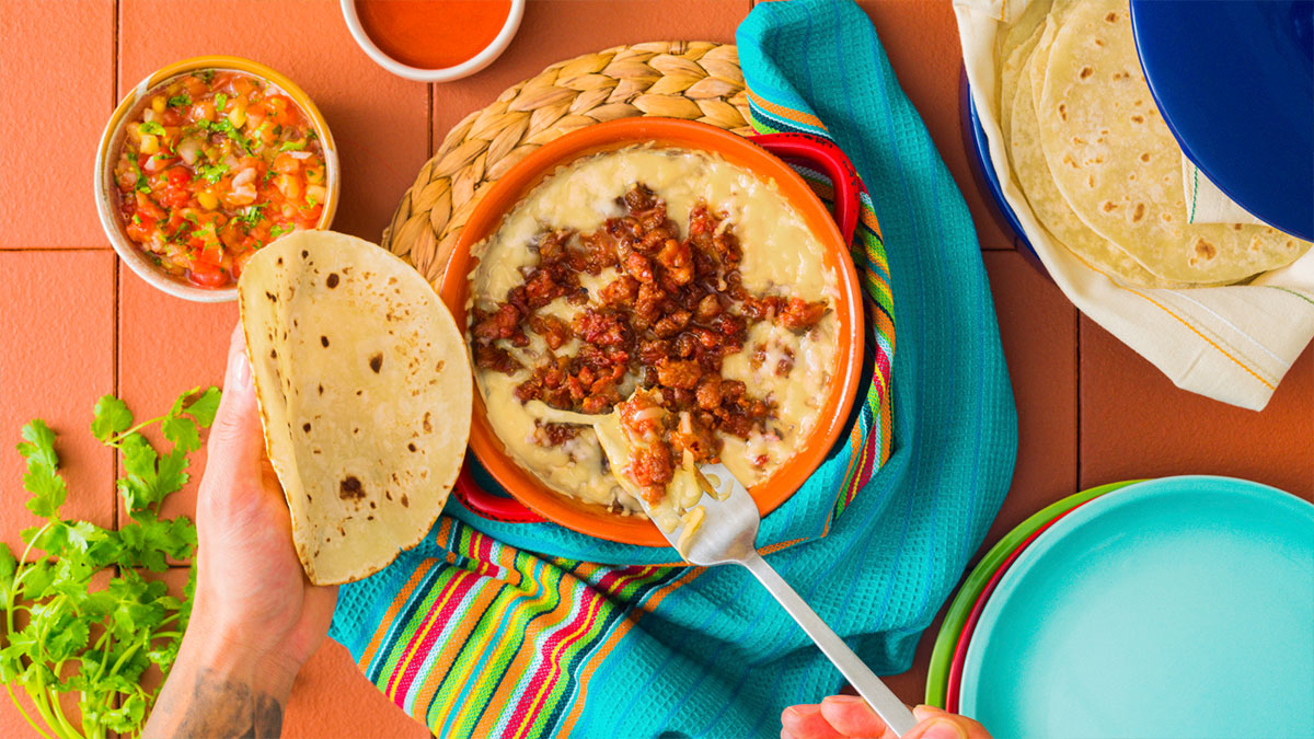 Queso Fundido with Chorizo