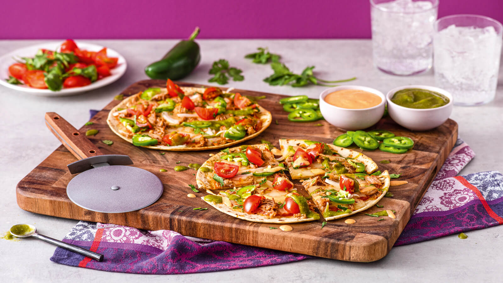 Pizza Carnitas with Guajillo Sauce